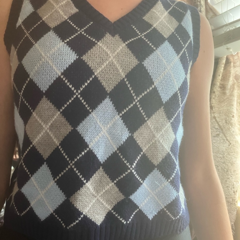 Argyle vest